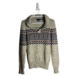 Laurentien Men's Fair Isle Wool Blend Sweater